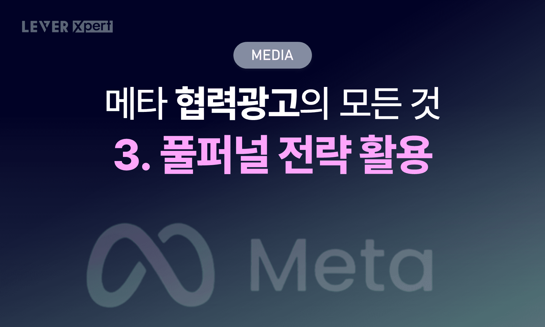 메타 협력광고 3탄: 풀퍼널로 완성하는 장기 운영 전략
